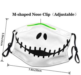 img 2 attached to Nightmare Skellington Reusable Adjustable Earloops Girls' Accessories