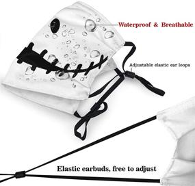 img 1 attached to Nightmare Skellington Reusable Adjustable Earloops Girls' Accessories