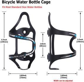 img 3 attached to 🚲 KABON Lightweight Alloy Aluminum Bike Water Bottle Holder – Side Load Cage Brackets for Road Bike MTB Cycling Accessories