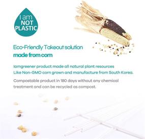 img 2 attached to Iamgreener Biodegradable Plasticless Drinking Straws - 200 Pack Individually Wrapped Eco Friendly Straws with Reusable Organic Cotton Bag