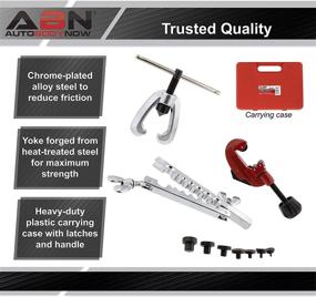img 1 attached to 🔧 Efficient ABN Double Flaring Tool Kit: Brake Line Bender, Flare Tool, Pipe Brake Line Cutter (1/8-1-1/8 Inch)