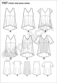 img 2 attached to 👚 Simplicity 1107: Chic and Versatile Women's Blouse Sewing Patterns in Sizes XXS-XXL