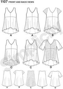 img 1 attached to 👚 Simplicity 1107: Chic and Versatile Women's Blouse Sewing Patterns in Sizes XXS-XXL
