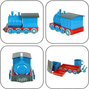 img 1 attached to 🚂 Посуда Chew Chew Train от KidsFunwares: Увеличивая веселье во время еды для детей