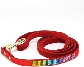 img 1 attached to Charmsong Adjustable Rainbow Rhinestone Microfiber Dogs