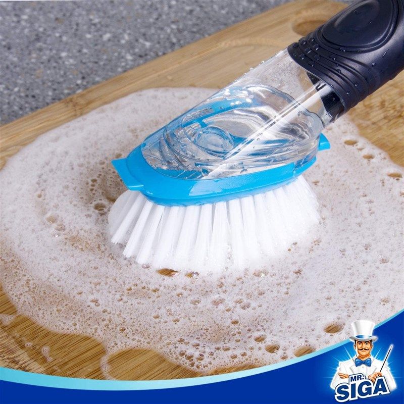 MR.SIGA Soap Dispensing Dish Brush Refills, 4 Pack