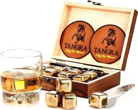 img 2 attached to 🥃 Chill in Style: Whiskey Stainless Cubes for the Perfect Reusable Chilling Experience with TANGRA