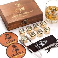 🥃 chill in style: whiskey stainless cubes for the perfect reusable chilling experience with tangra logo