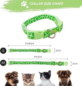 img 2 attached to 🐶 GAMUDA Super Soft Nylon Whelping Puppy Collars - Adjustable Litter Collars for Pups - Assorted Colors Camouflage Identification Collars (Set of 12)