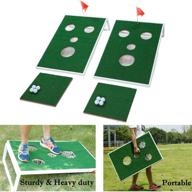 sprawl golf cornhole game set: enhanced chipping boards for golf sports, perfect for indoor/outdoor practice and training логотип