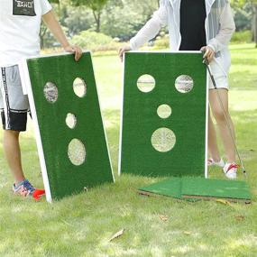 img 3 attached to SPRAWL Golf Cornhole Game Set: Enhanced Chipping Boards for Golf Sports, Perfect for Indoor/Outdoor Practice and Training