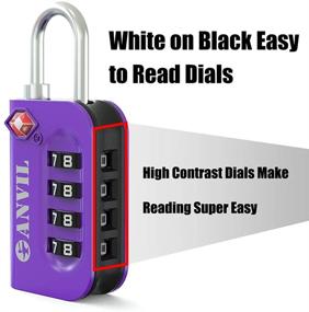 img 1 attached to 🔒 TSA-Approved Luggage Lock - Combination Travel Accessories
