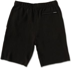 img 1 attached to Stay Comfy in Style with Volcom Iconic Stone Fleece Sweatshort for Big Boys & Little Boys