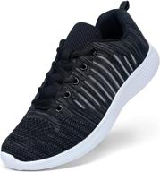 vostey men's tennis shoes running sneakers athletic walking gym shoes for men logo