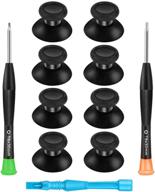 🎮 enhance gaming experience with koowod xbox one controller thumbstick replacement kit – 4 pairs of rubberized analog joysticks with t8 t6 repair screwdriver included logo