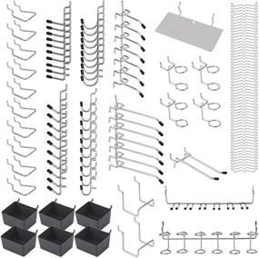 img 4 attached to Efficient Industrial Hardware Organization: Pegboard Assortment Accessories Organizer with Hooks