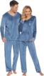 ekouaer comfort sleepwear pajamas sets（blue logo