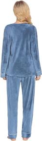 img 2 attached to Ekouaer Comfort Sleepwear Pajamas Sets（Blue