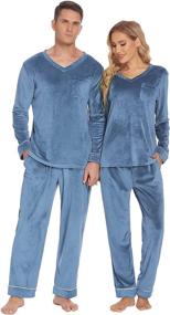 img 1 attached to Ekouaer Comfort Sleepwear Pajamas Sets（Blue
