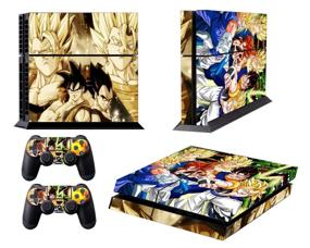 img 1 attached to 🐉 Dragon Ball PS4 Skin Sticker Set with 2 Controller Skins for Playstation 4 System Console