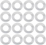abbeciao 1 inch/25mm washer stamping blanks: enhance diy jewelry with metal stamping tags flat round washer for necklace bracelet making - 50 pack aluminum 0.06 inch thick logo