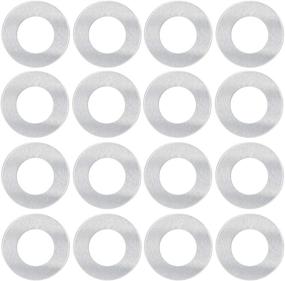 img 4 attached to ABBECIAO 1 Inch/25mm Washer Stamping Blanks: Enhance DIY Jewelry with Metal Stamping Tags Flat Round Washer for Necklace Bracelet Making - 50 Pack Aluminum 0.06 Inch Thick