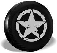 🚀 dujiea military tactical star spare tire cover: waterproof 14-17 inch universal wheel tire protectors for jeeps, vans, suvs and more logo