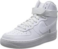 👟 nike air force 1 high white/white-white (653998 100) - perfect for big kids! logo