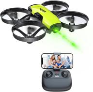 📷 loolinn camera drone for kids - mini remote control quadcopter uav with 90° adjustable camera, security guards, fpv real time transmission photos and videos - perfect gift idea logo