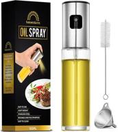 🍃 shinekite 100ml olive oil spray bottle - bbq, salad roasting, baking, frying - multifunctional transparent oil mister for cooking - ideal for oil, water, vinegar, liquid seasonings - 1 pack logo