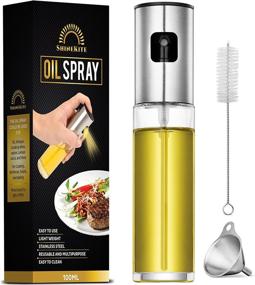 img 4 attached to 🍃 Shinekite 100mL Olive Oil Spray Bottle - BBQ, Salad Roasting, Baking, Frying - Multifunctional Transparent Oil Mister for Cooking - Ideal for Oil, Water, Vinegar, Liquid Seasonings - 1 Pack