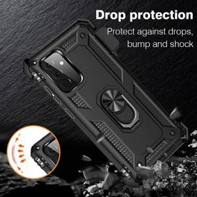 img 2 attached to Samsung Galaxy S20 FE 5G Case with Belt Clip - Military Grade Drop Protection Cover with Belt Clip Holster, Magnetic Ring Holder - 360 Degree Rotating Kickstand - Black