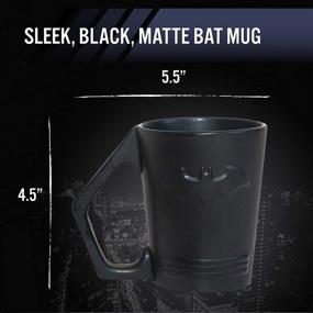 img 3 attached to DC Comics Embossed Cup - Paladone Batman Ceramic Coffee Mug, Shaped for Optimal Enjoyment