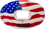 ultimate protection with battle oxygen lip protector mouthguard - sports mouth guard for football and more - enhance oxygen flow - fits perfectly with or without braces - safeguard teeth and lips with impact shield - limited edition usa flag design логотип