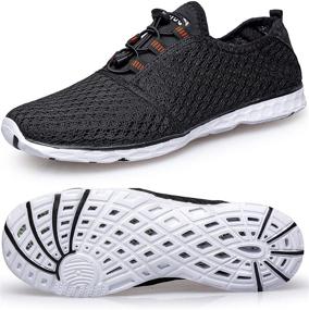 img 4 attached to TIANYUQI Mens Mesh Water Shoes Sports & Fitness in Water Sports