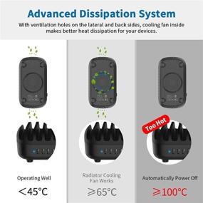 img 3 attached to ORICO 120W Charging Station For Multiple Devices 10 Ports Smart USB Charging Docking Organizer With Cooling Fan Compatible For IPhone