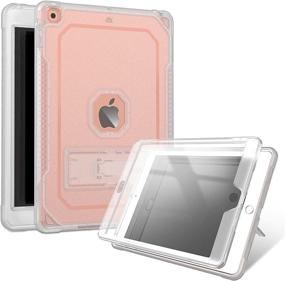 img 4 attached to 📱 ZoneFoker iPad 9th Generation Case: Full-Body Coverage and Built-in Screen Protector for Apple iPad 8th/7th Gen 10.2 inch, with Stand - Perfect for Girls, Kids, and Women