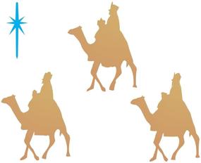 img 4 attached to 👑 Christmas Wisemen Stencil: Classic Religious Nativity Card Stencils for Painting Cards