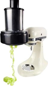 img 4 attached to Cirillo KitchenAid Mixer Spiralizer Accessory - Automatic Spiralizer, Convenient Oversized Loading Chute, Dishwasher Safe