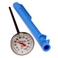 🌡️ taylor precision 6072n pocket dial reading thermometers: accurate temperature range from 0°f to 220°f, made with high-quality stainless steel logo