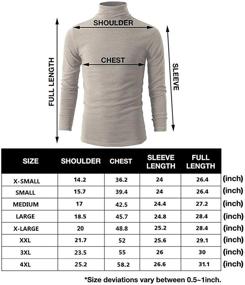 img 3 attached to 👕 Turtleneck Men's Long Sleeve Thermal Underwear Sweater: Ultimate Black and White Mock Turtleneck Base Layer Shirt