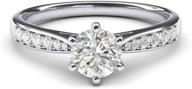 💍 timeless 6-prong simulated engagement ring for women with graduated design - enhance your jewelry collection logo