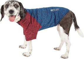 img 4 attached to 🐾 Hybreed Performance Dog T-Shirt by Pet Life Active: 4-Way Stretch, Two-Toned Design
