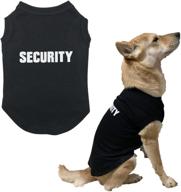 premium [upgraded] dajidali security dog shirt: stylish pet puppy t-shirt with enhanced features - dogs costumes, cat clothing vest, 2xl логотип