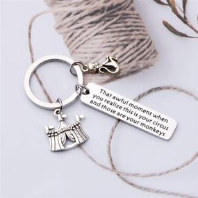 img 1 attached to 🐵 UJIMS Inspirational Circus Monkey Charm Keychain: Perfect Gift for Circus Lovers and Circus-themed Enthusiasts