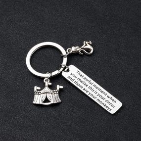 img 2 attached to 🐵 UJIMS Inspirational Circus Monkey Charm Keychain: Perfect Gift for Circus Lovers and Circus-themed Enthusiasts