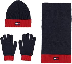 img 1 attached to 🧣 Stay Cozy and Stylish with Tommy Hilfiger Beanie Weather Accessories