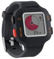 ⌛ time timer watch plus: visual 12-hour or 24-hour analog and digital countdown timer for kids, teachers, and workouts (charcoal, small) logo