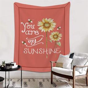 img 1 attached to 🌻 Sunflower Bed Blanket - Fluffy Cozy Plush Fleece Throw Blanket for Couch Sofa, 40x50 inches, Ideal Gift for Best Friends, Couples & Family - 'You are My Sunshine' Design