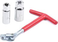 🔧 mikkuppa t-handle spark plug socket wrench: universal 16mm (5/8") & 21mm (13/16") remover installer logo